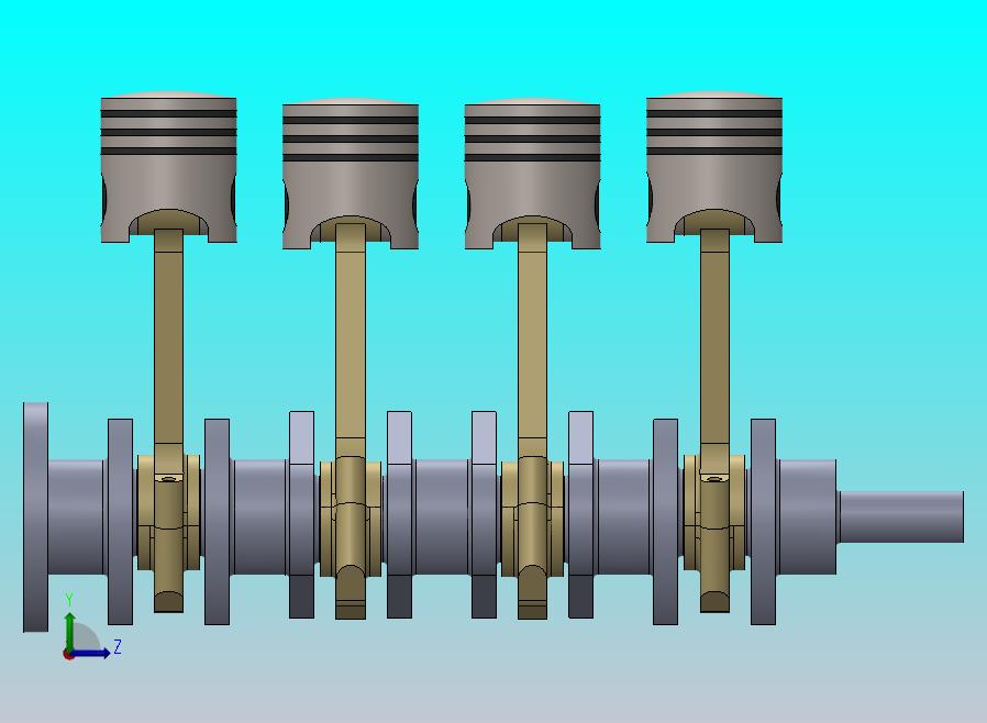 活塞和曲轴总成及零件