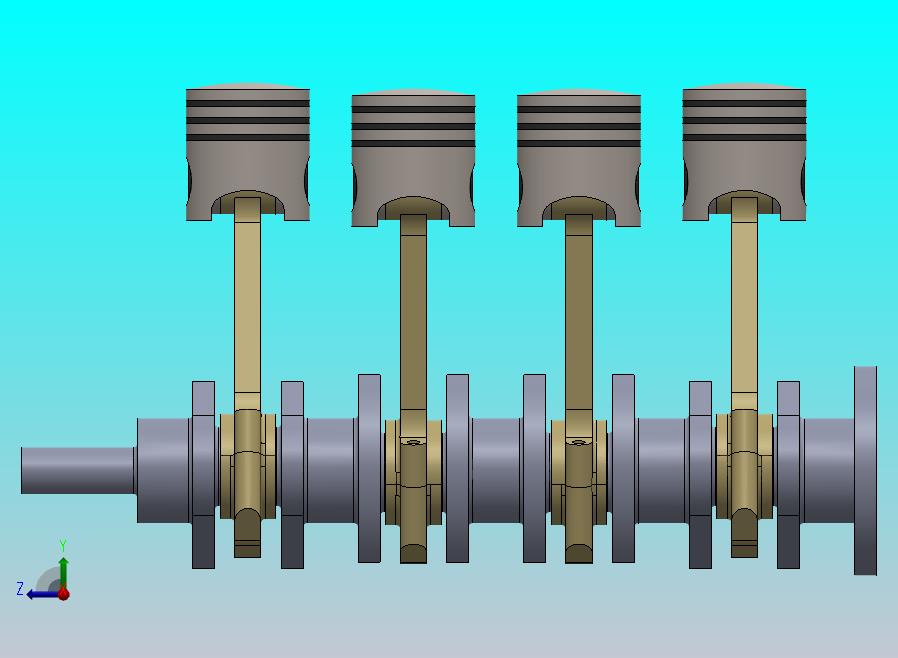 活塞和曲轴总成及零件