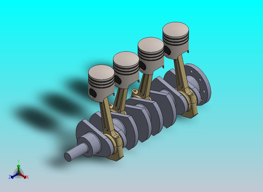 活塞和曲轴总成及零件