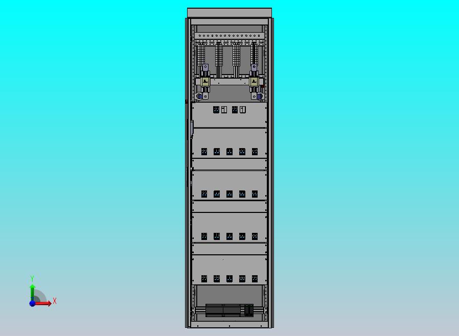 列头柜40回路600×300配置微型断路器