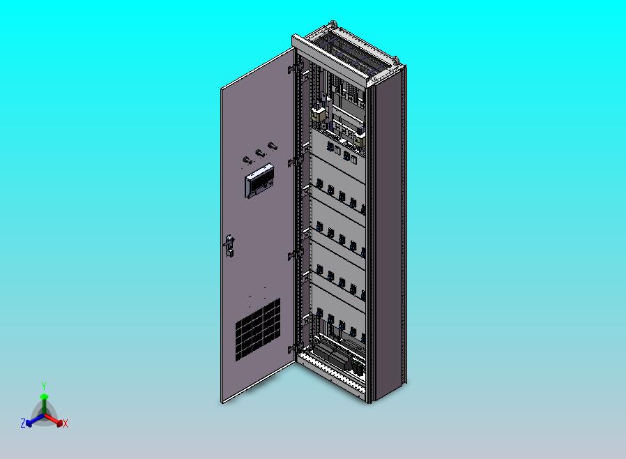 列头柜40回路600×300配置微型断路器