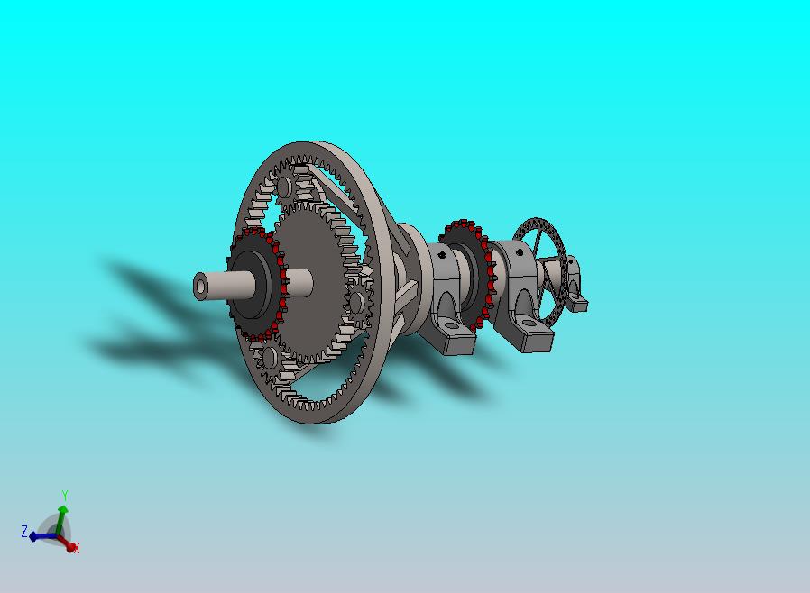 变速箱，副齿轮箱