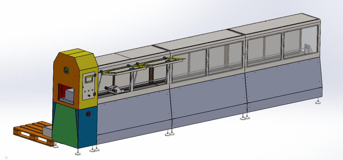 自动型材冲孔机——模块化工业设计