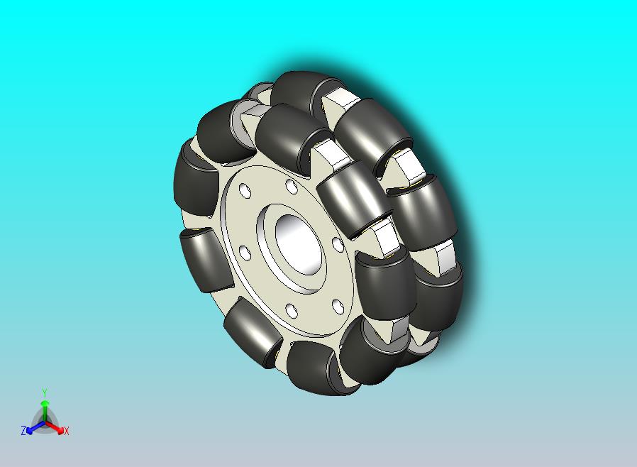 全向轮外径 100mm