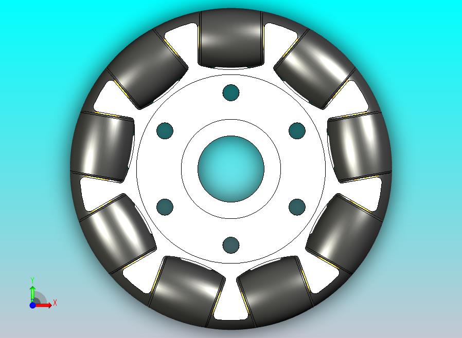 全向轮外径 100mm