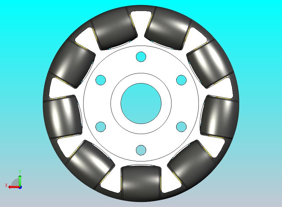 全向轮外径 100mm