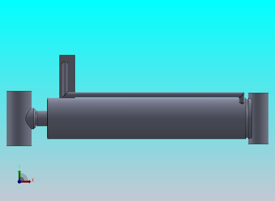 焊接式液压缸（带前杆端安装孔眼）88.9x38.1x395毫米