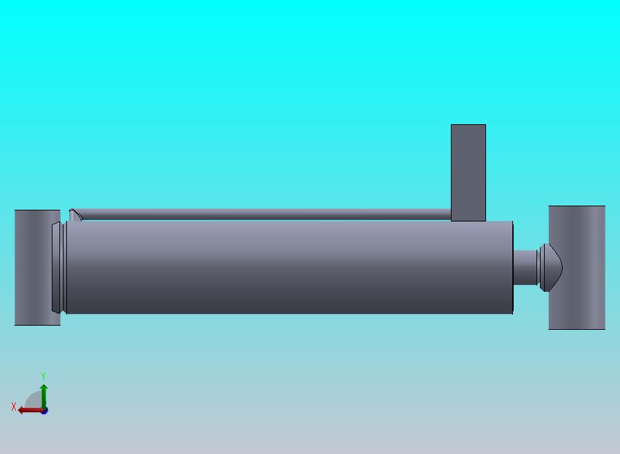 焊接式液压缸（带前杆端安装孔眼）88.9x38.1x395毫米