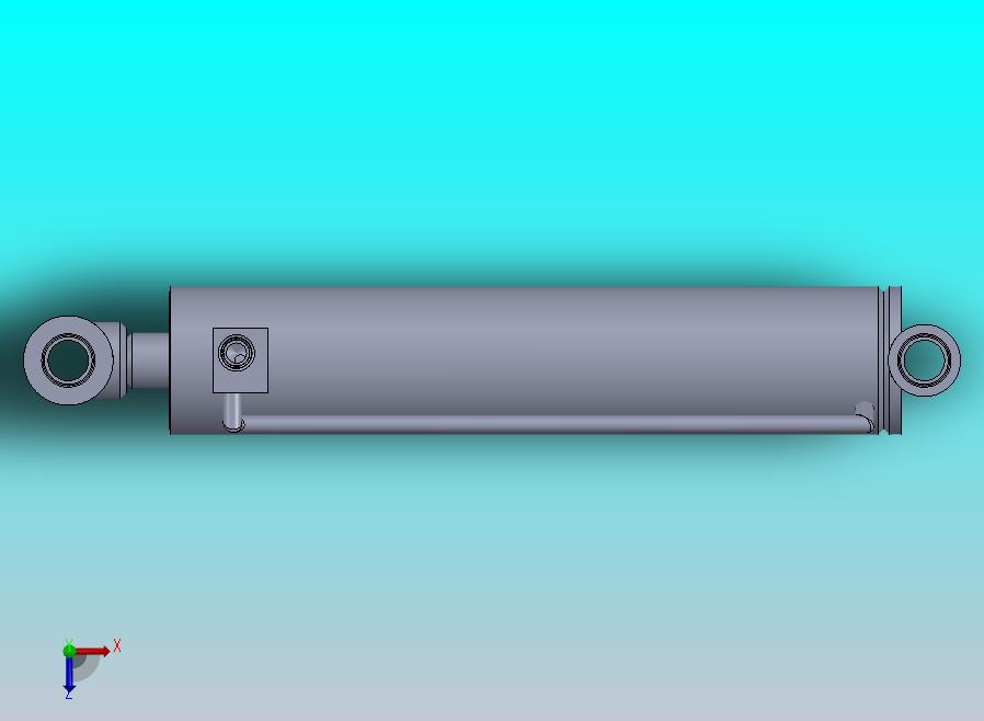 焊接式液压缸（带前杆端安装孔眼）88.9x38.1x395毫米