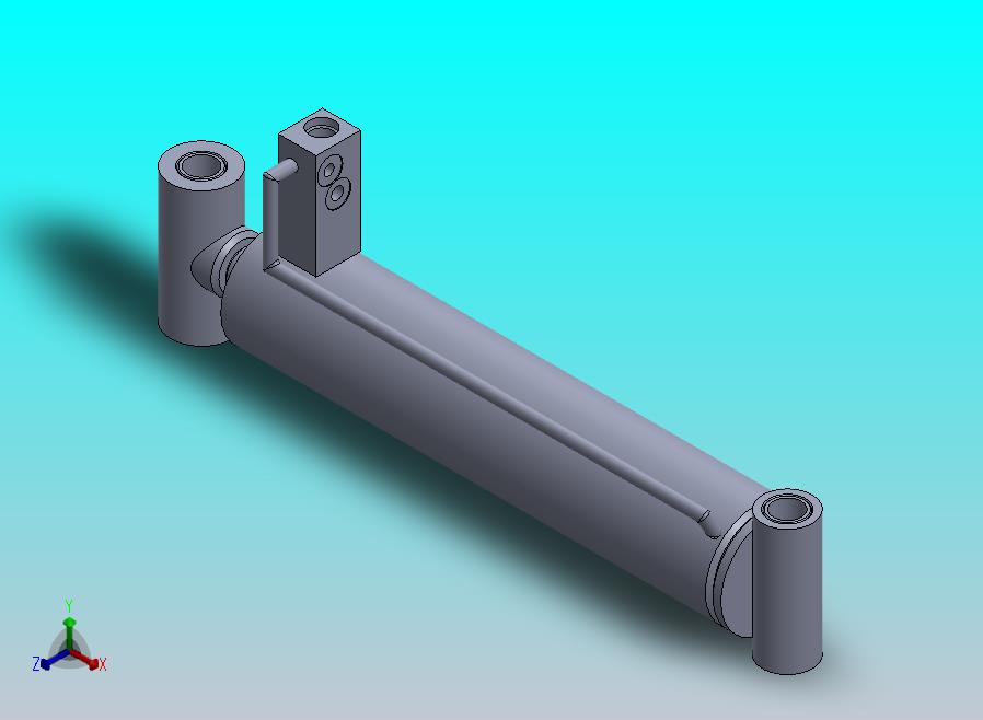 焊接式液压缸（带前杆端安装孔眼）88.9x38.1x395毫米