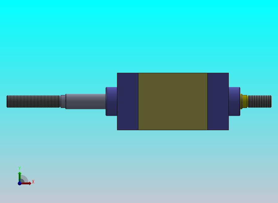 气动缸（方形 - 双杆）63x20x50毫米