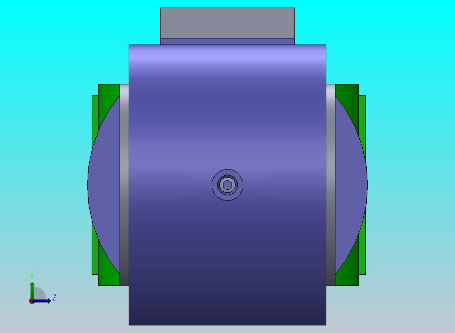 焊接式液压缸（带前后端安装法兰）100x50x389毫米