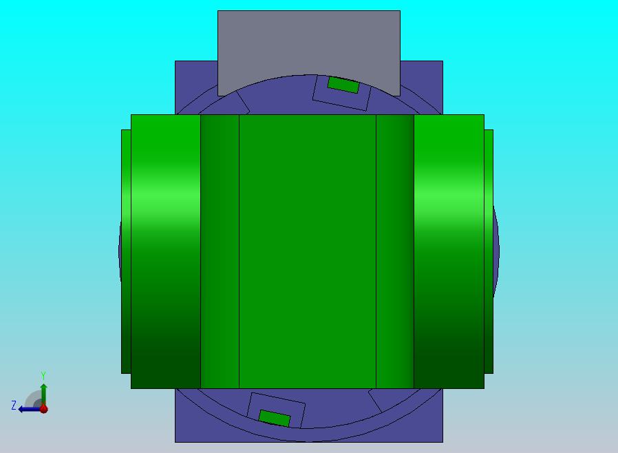 焊接式液压缸（带前后端安装法兰）100x50x389毫米