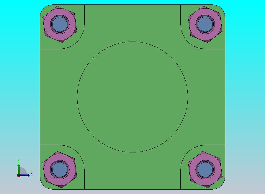 横拉杆气缸（带库欣）63x22x150 mm