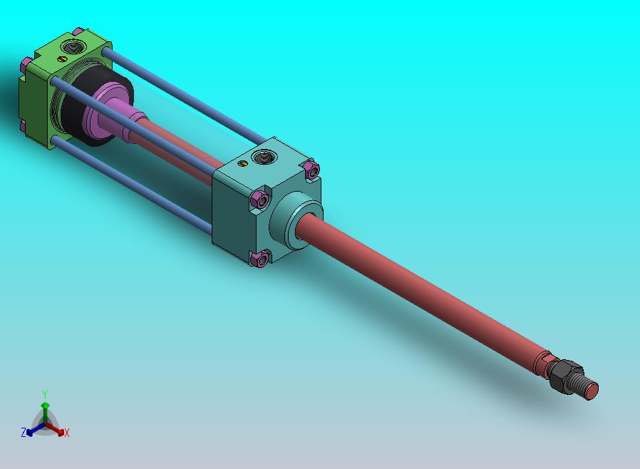 横拉杆气缸（带库欣）63x22x150 mm