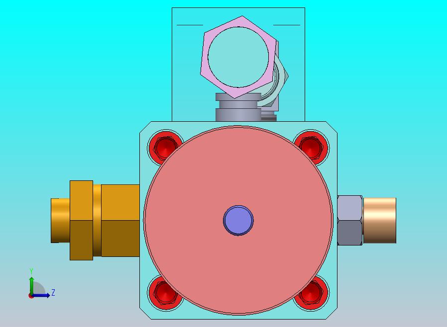 横拉杆气动缸（带双缸）（40x16x50.5）（40x8x12.7）mm