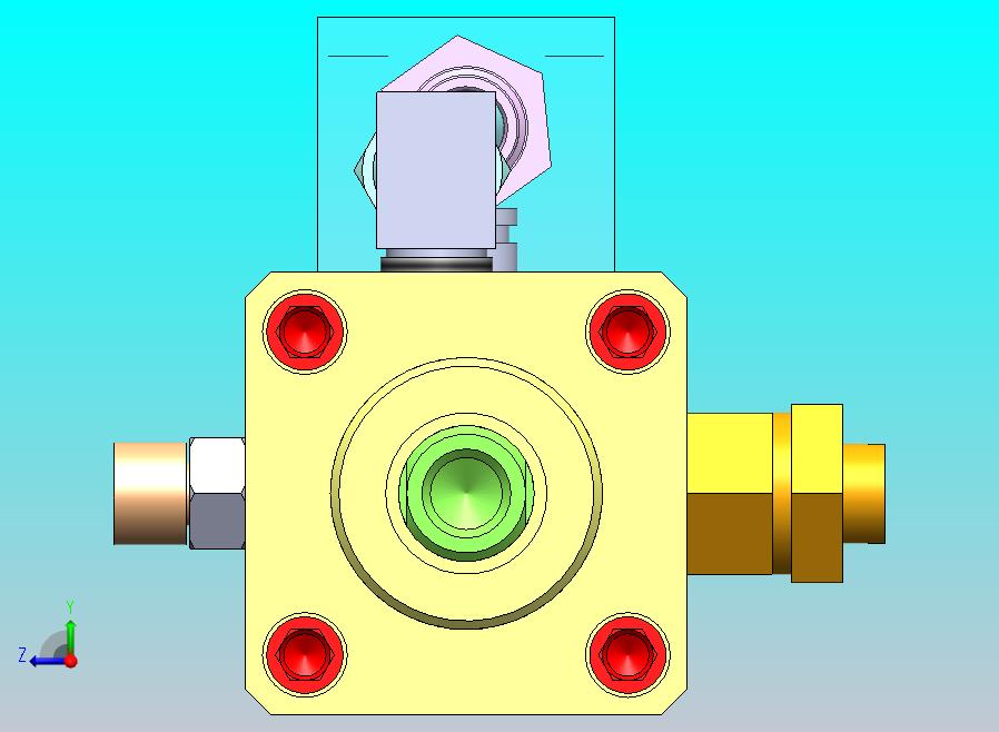 横拉杆气动缸（带双缸）（40x16x50.5）（40x8x12.7）mm