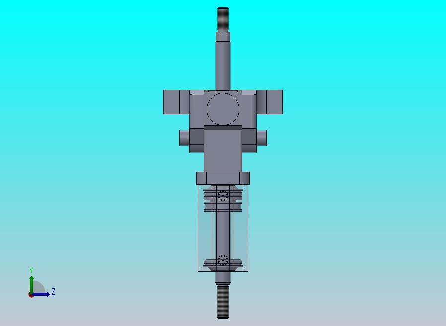 专用气动缸（带机械机构组合的双缸）40x16x50 mm