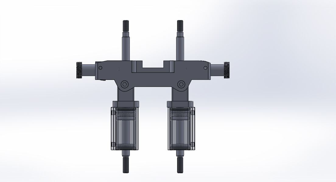 专用气动缸（带机械机构组合的双缸）40x16x50 mm