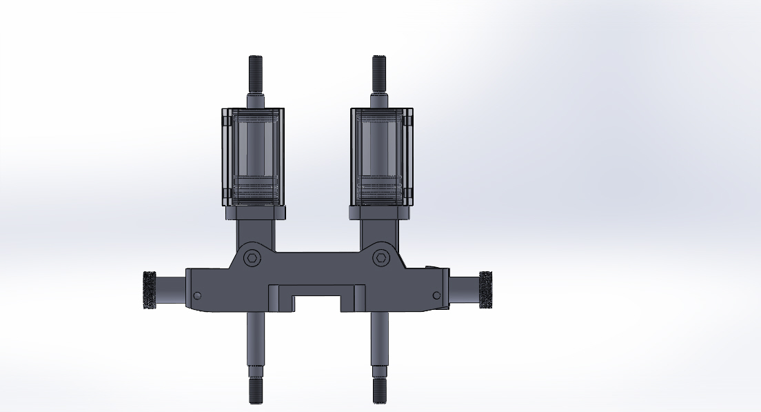 专用气动缸（带机械机构组合的双缸）40x16x50 mm