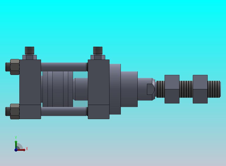 横拉杆液压缸（带底座）80x40x27 mm