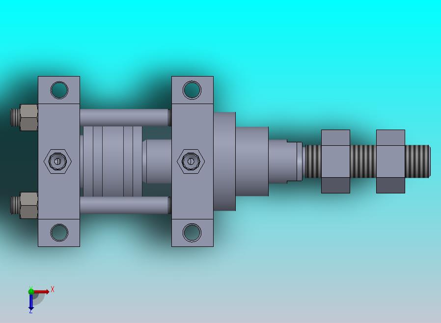 横拉杆液压缸（带底座）80x40x27 mm