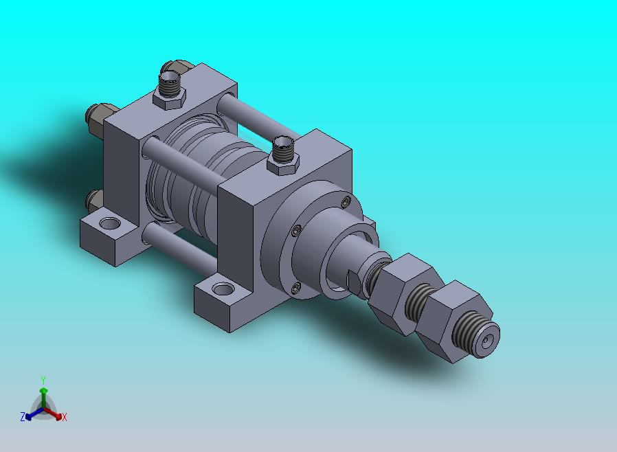 横拉杆液压缸（带底座）80x40x27 mm