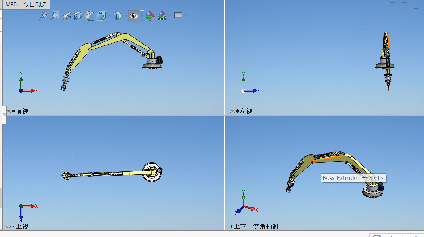 电缸驱动机械臂