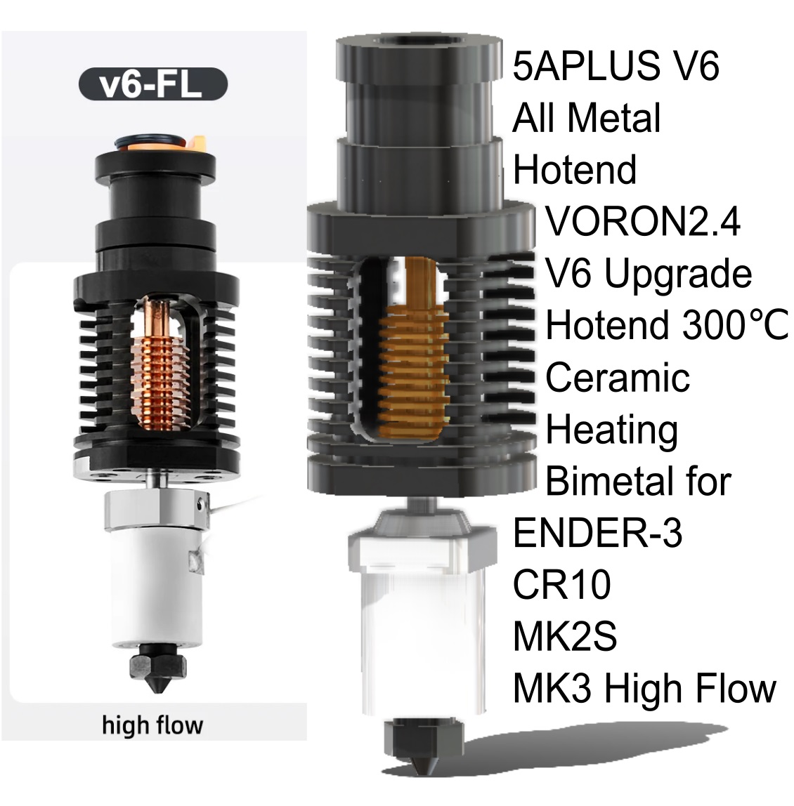 5APLUS V6全金属热端VORON2.4
