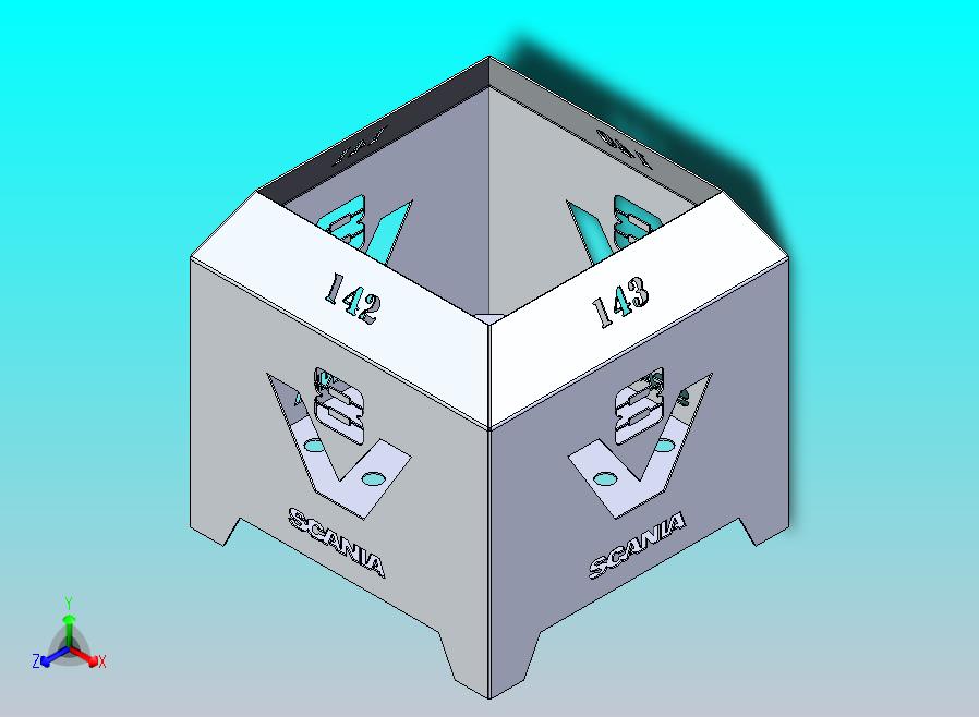 斯堪尼亚V8，花盆，140-141-142-143型