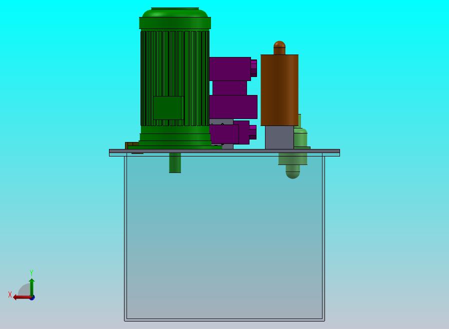 带有油箱和液压系统的液压装置..zip
