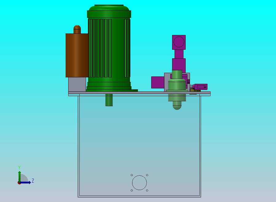 带有油箱和液压系统的液压装置..zip
