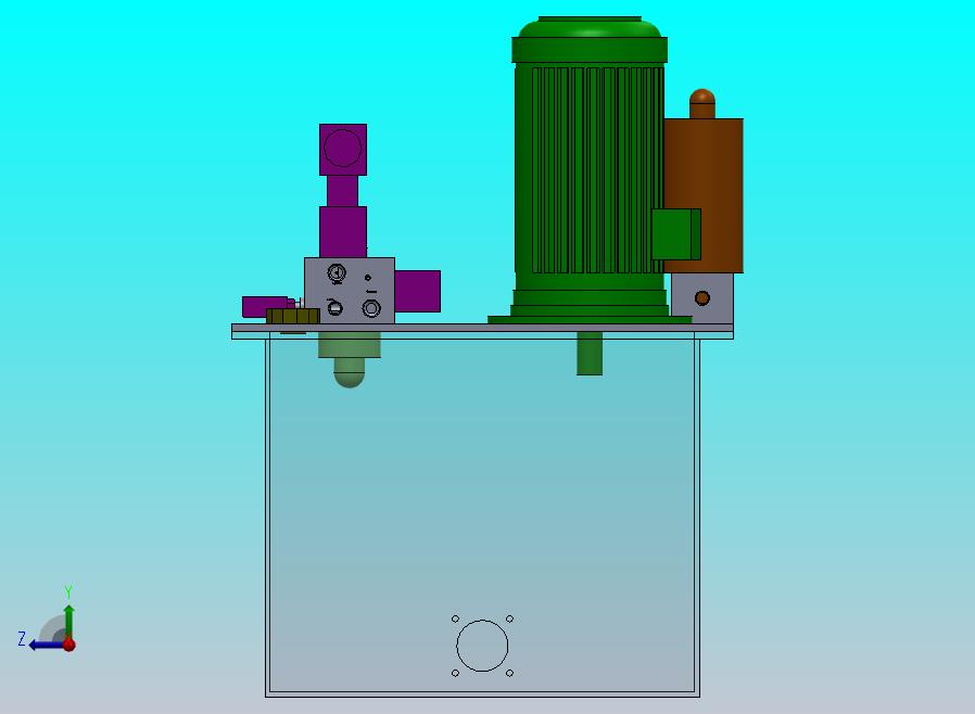 带有油箱和液压系统的液压装置..zip