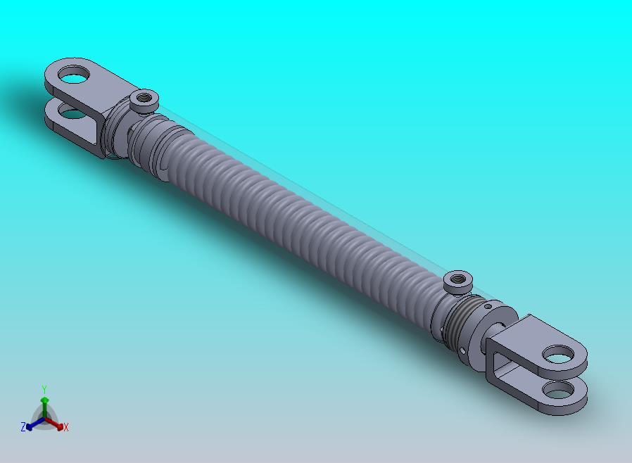 焊接式液压缸（单作用-弹簧加载）50.8x28x355.5 mm