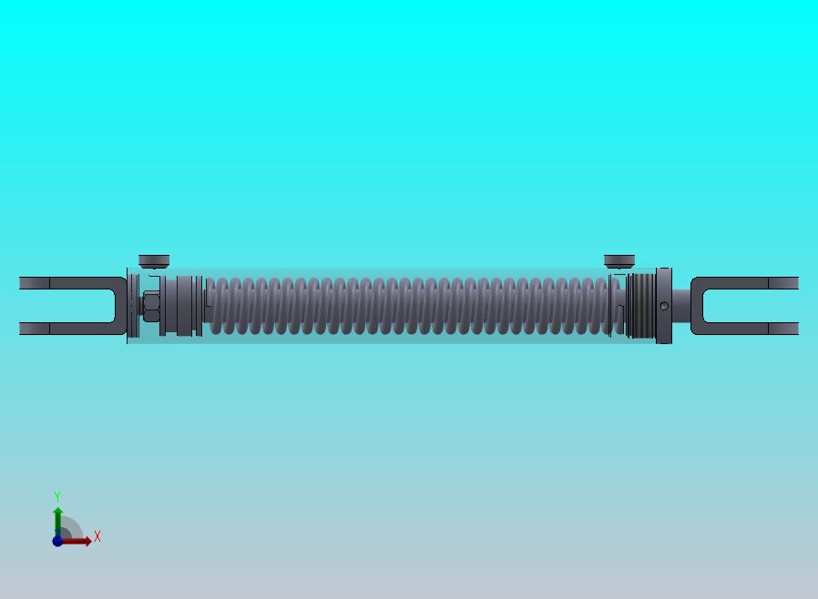 焊接式液压缸（单作用-弹簧加载）50.8x28x355.5 mm