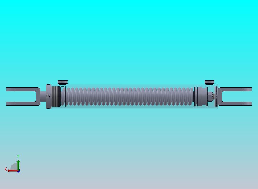 焊接式液压缸（单作用-弹簧加载）50.8x28x355.5 mm