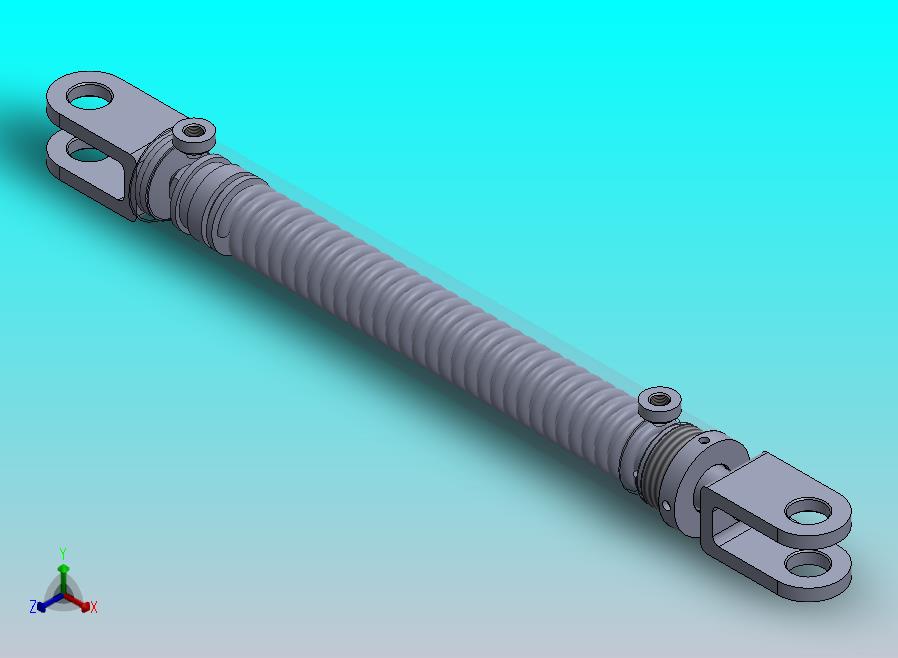 焊接式液压缸（单作用-弹簧加载）50.8x28x355.5 mm