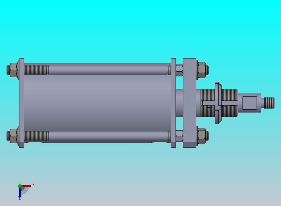 横拉杆气缸（单作用）80x20x88 mm (1)