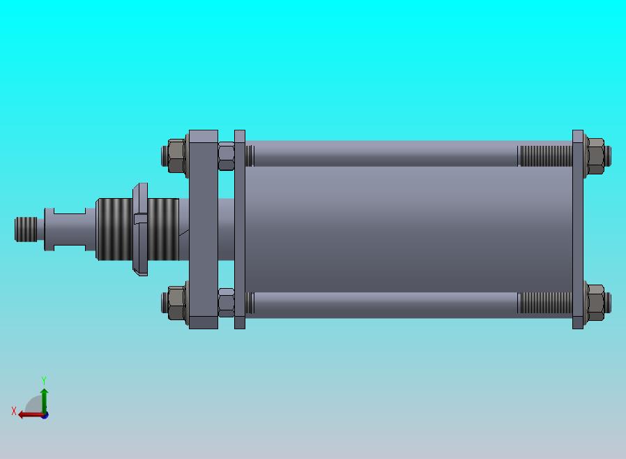 横拉杆气缸（单作用）80x20x88 mm (1)