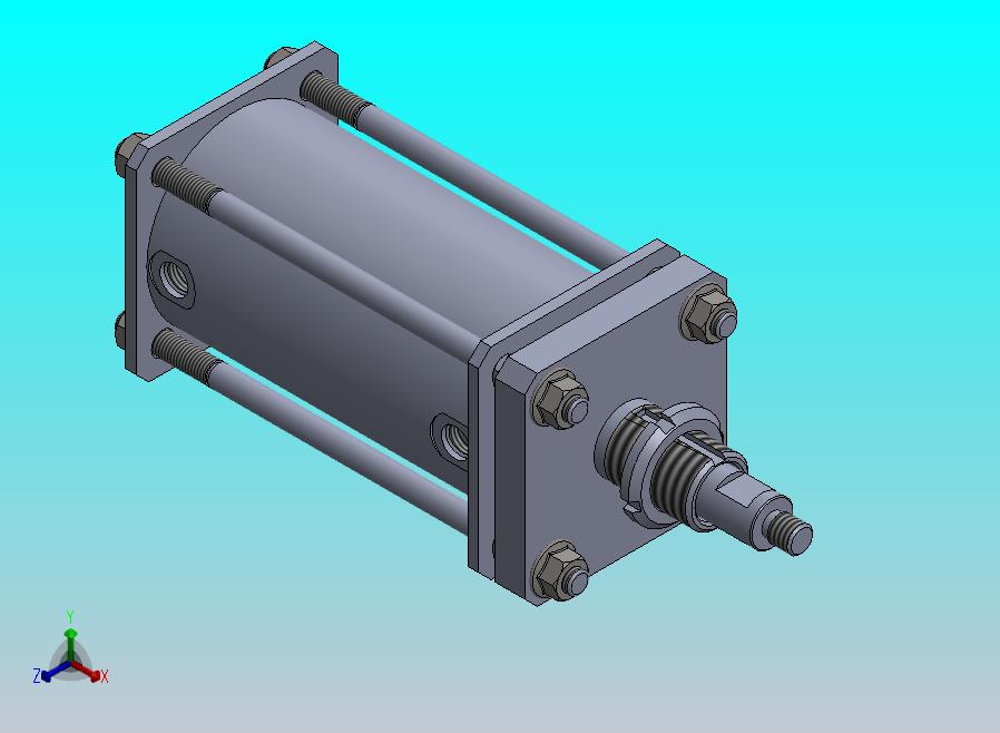 横拉杆气缸（单作用）80x20x88 mm (1)