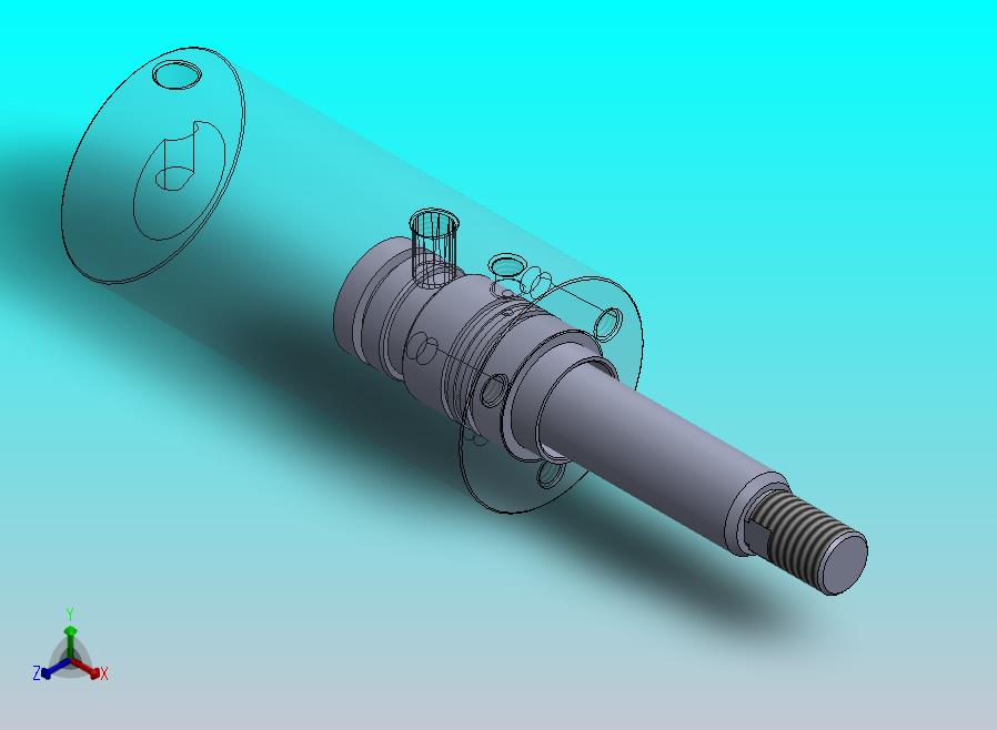 圆形气缸35x25x75.5毫米
