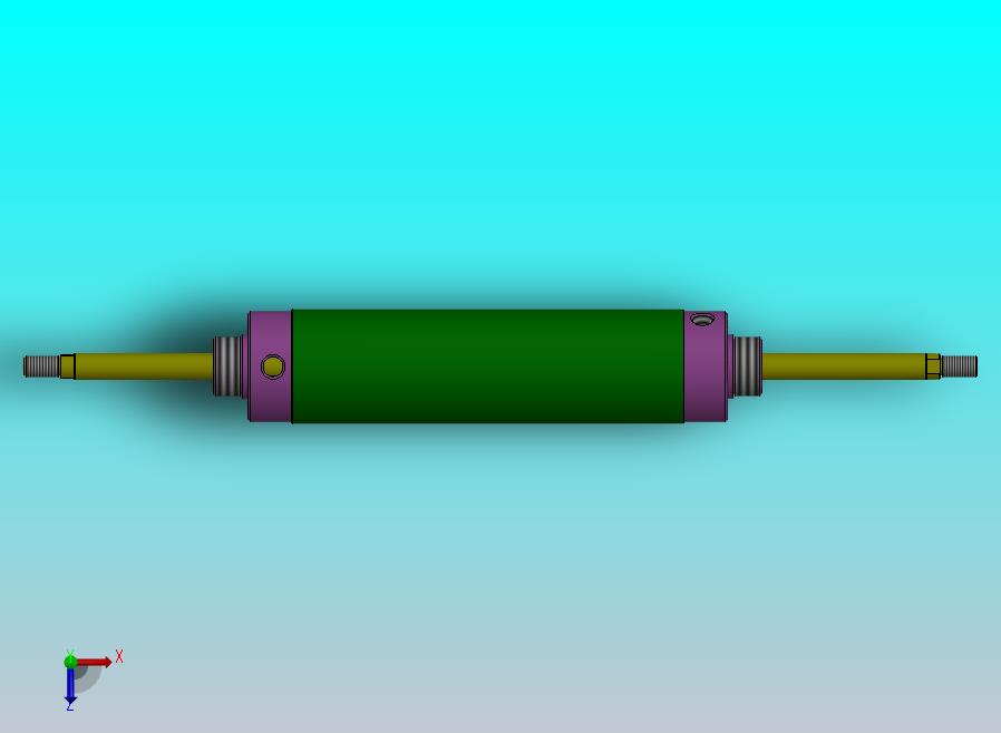 圆形气动缸（双杆）63x16x170 mm