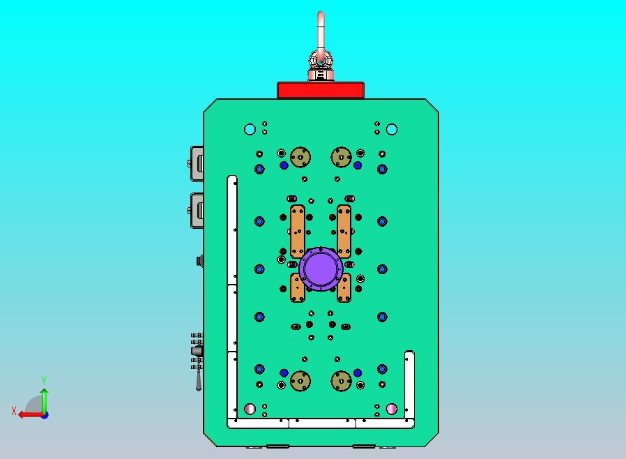 蔚来汽车把手检修板塑胶模具
