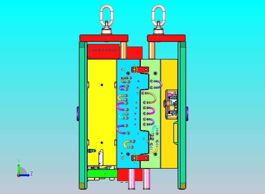 蔚来汽车把手检修板塑胶模具