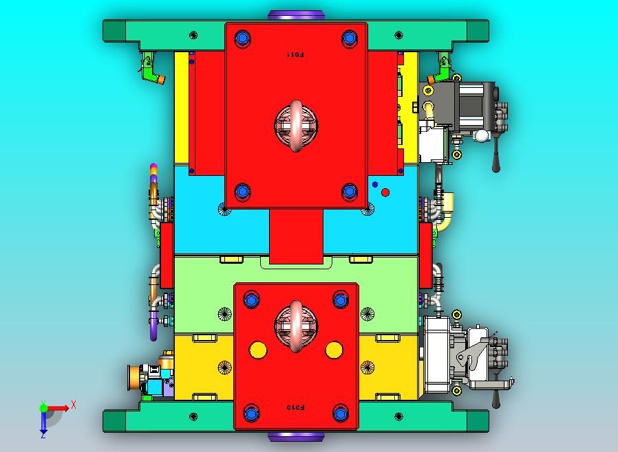 蔚来汽车把手检修板塑胶模具