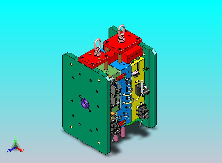 蔚来汽车把手检修板塑胶模具