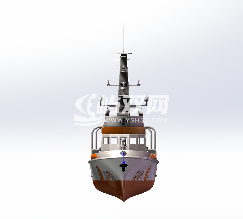 大型救援船柏林号打印模型