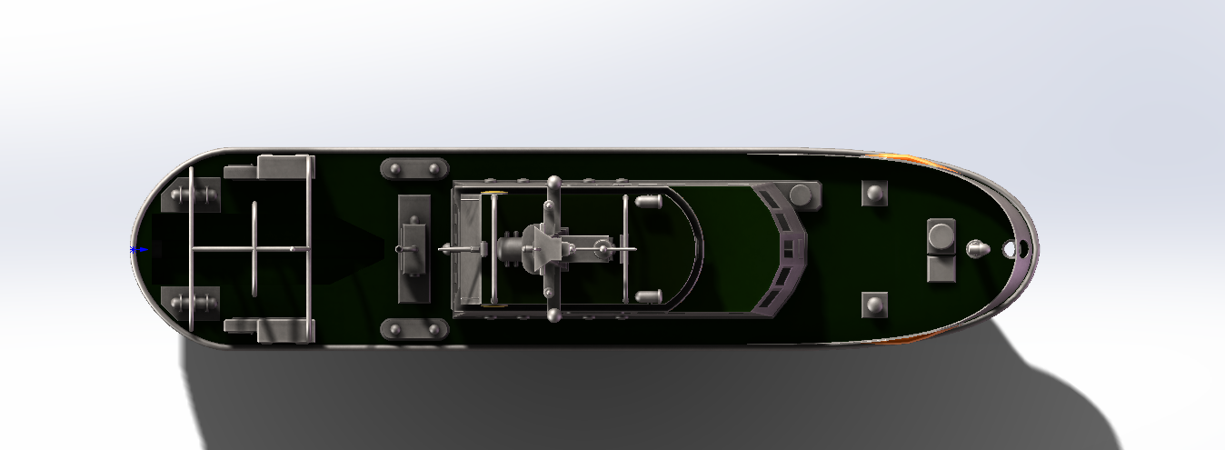 大型救援船柏林号打印模型