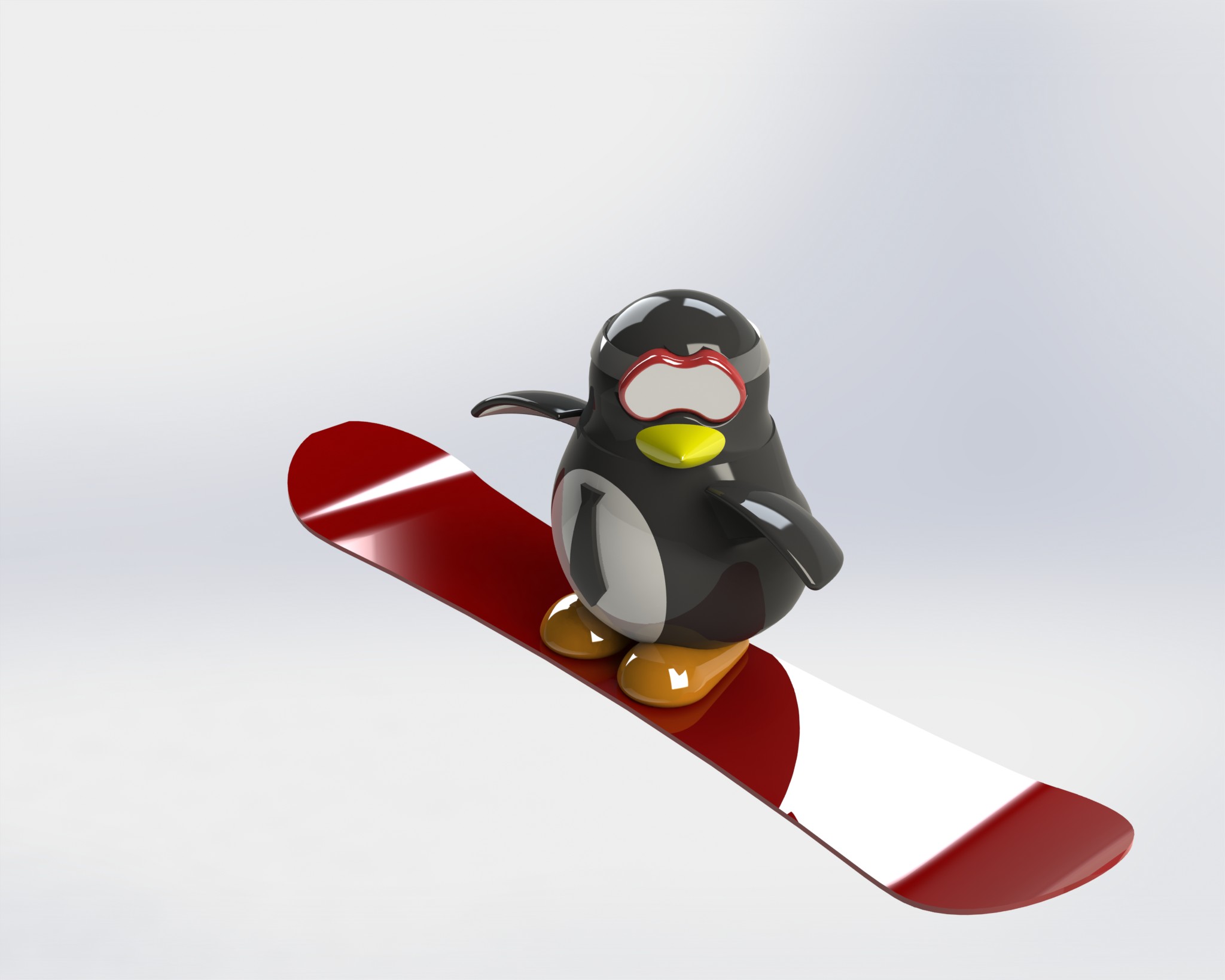 滑雪板企鹅