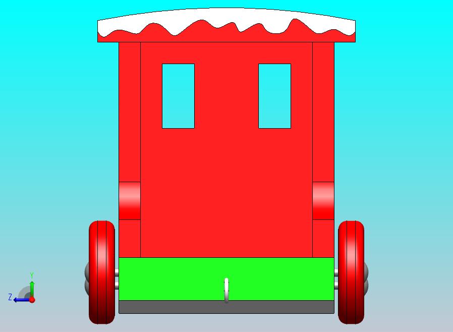 木制玩具圣诞列车